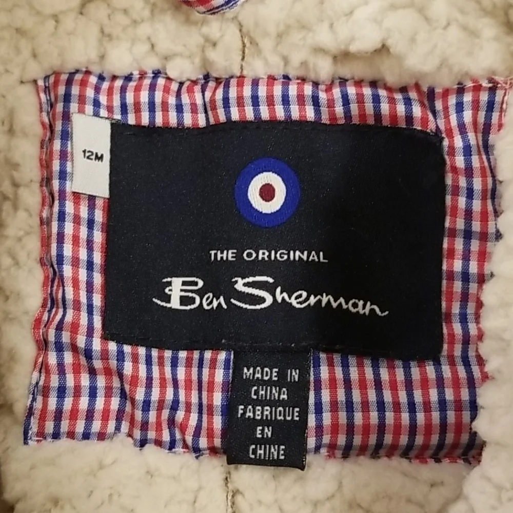 💕BEN SHERMAN💕 Textured Faux Fur Field Jacket 12M